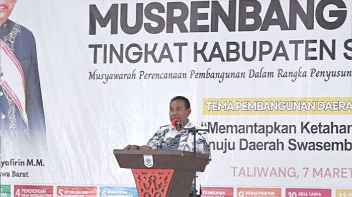 Pemerintah Kabupaten Sumbawa Barat (KSB) menggelar Musyawarah Rencana Pembangunan Daerah (Musrenbang) dalam rangka penyusunan Rencana Kerja Pemerintah Daerah (RKPD) Pemda Kabupaten Sumbawa Barat Tahun 2025.