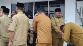 Pemprov NTB menggelar kegiatan halal bihalal hari pertama masuk kerja usai libur dan cuti bersama IdulFitri 2024. (Foto: Biro Adpim)