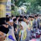 Dokumentasi pemberangkatan jemaah calon haji Kota Mataram yang di lepas di Kantor Walikota Mataram (Foto: Dok Kominfo Mataram)