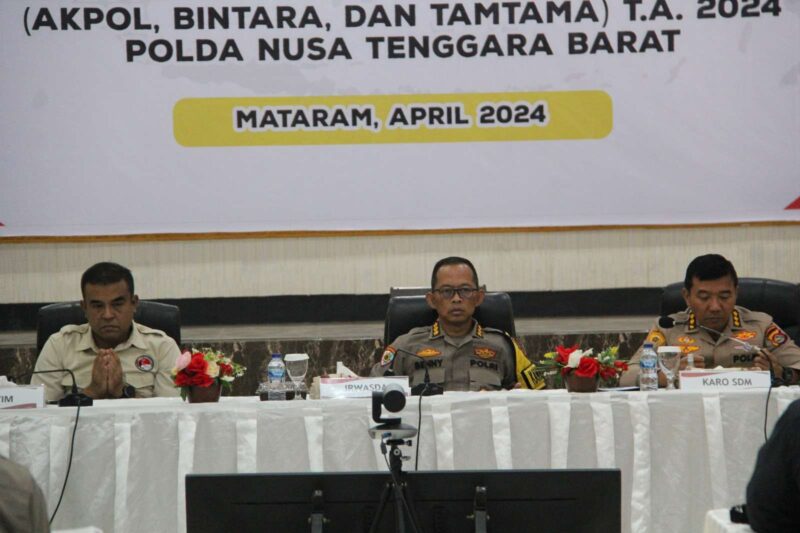 Rapat Koordinasi Panitia Penerimaan Anggota Polri (Akpol, Bintara dan Tamtama) Tahun Anggaran 2024. (Foto: Humas Polda NTB)