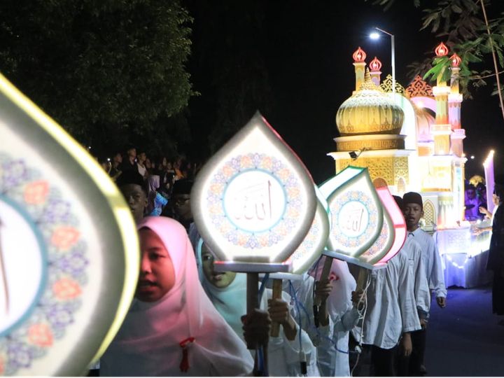 Pawai Takbiran yang diadakan di Lombok Barat tahun 2023 lalu.