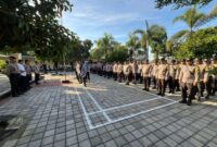 Polresta Mataram Siapkan 284 Personel untuk Amankan Aksi Unjuk Rasa di Gunung Sari. (foto: Humas Polresta Mataram)