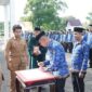 Proses pelantikan dan pengambilan sumpah janji ASN PPPK Kota Bima, Selasa 2 April 2024.