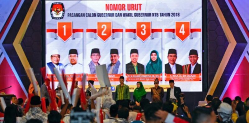 Pemilihan Gubernur dan Wakil Gubernur NTB 2018 yang diikuti oleh empat pasangan calon. Pilgub NTB 2024 diprediksi antara empat hingga 6 paslon. 