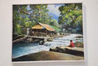 “Sesaot” (105 x 85 cm, akrilik di atas kanvas). Karya I Gusti Lingsartha  Patra (Foto: aks)