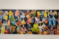 “Sketsa lukisan ini lebih fokus pada figur dan gerak tubuh yang saling mengamati dan memperhatikan. Dari situ muncul isyarat dialog dan narasi yang berkesinambungan,” jelas Radek. (Foto: aks)