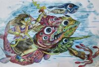 Di sinilah pentingnya ekosistem kebaikan. Ruang-ruang diskusi yang sehat. Media yang adil dalam memberi porsi pada narasi positif (Ilustrasi Karya Reva Adhitama)