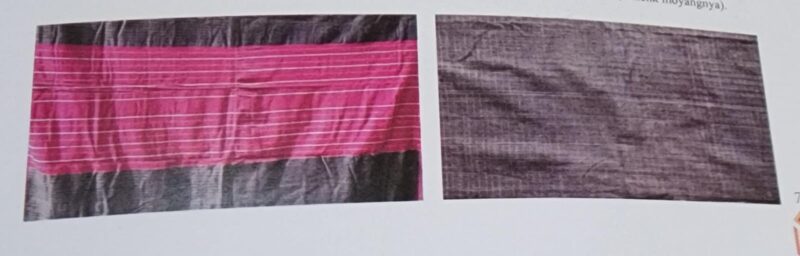 Abang Tongkel, tergolong motif tua
di Sembalun. Tenun yang berusia 200 tahun
ini, digunakan untuk upacara adat dan acara keagamaan,
dan acara khusus (Foto: Pikong)