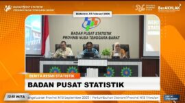 Tahun 2025 meninggalkan satu pesan penting bagi pembangunan NTB: pertumbuhan telah datang, kini saatnya memastikan bahwa kesejahteraan ikut tumbuh bersama seluruh masyarakat, dari kota hingga pelosok desa (Foto: screenshoot youtobe BPS NTB)