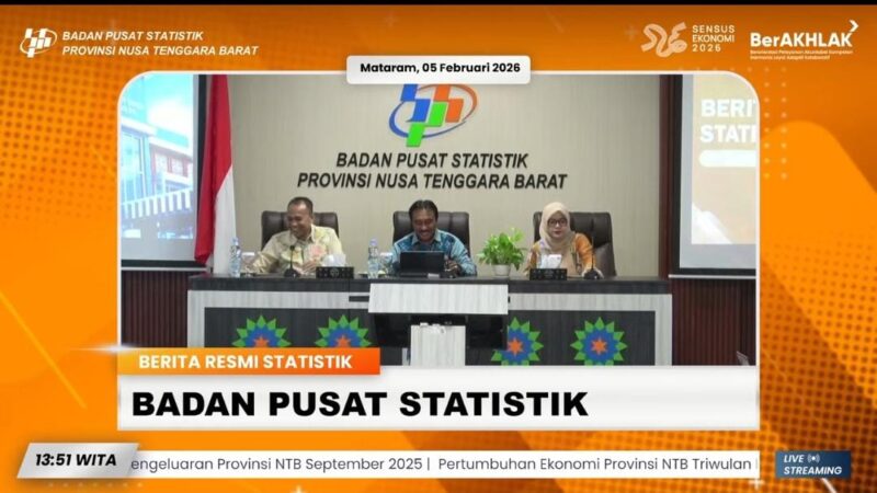 Tahun 2025 meninggalkan satu pesan penting bagi pembangunan NTB: pertumbuhan telah datang, kini saatnya memastikan bahwa kesejahteraan ikut tumbuh bersama seluruh masyarakat, dari kota hingga pelosok desa (Foto: screenshoot youtobe BPS NTB)