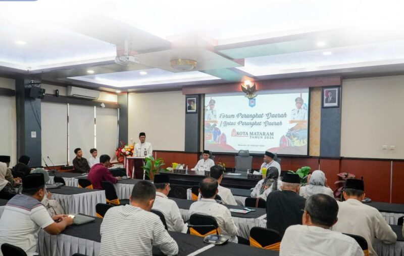 Evaluasi bukan sekadar formalitas administratif, melainkan bahan refleksi untuk melihat capaian, kendala, serta efektivitas program yang telah berjalan (Foto: pemkot mataram)
