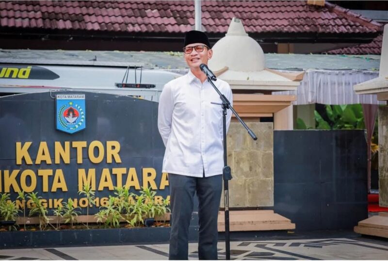 Wali Kota Mataram, H. Mohan Roliskana. Halalbihalal ini menjadi cermin bahwa birokrasi tidak semata tentang struktur dan aturan, tetapi juga tentang relasi kemanusiaan yang hangat (Foto: pemkot mataram/ceraken.id)
