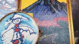 Orangan-Orangan Sawah dan Gunung Merapi. Keduanya adalah guru. (Foto:aks/ceraken.id)