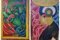 Keteguhan I Nyoman Sandiya pada abstrak dekoratif menjadi sikap yang menarik untuk dicermati (Foto: aks / ceraken.id)