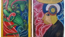 Keteguhan I Nyoman Sandiya pada abstrak dekoratif menjadi sikap yang menarik untuk dicermati (Foto: aks / ceraken.id)