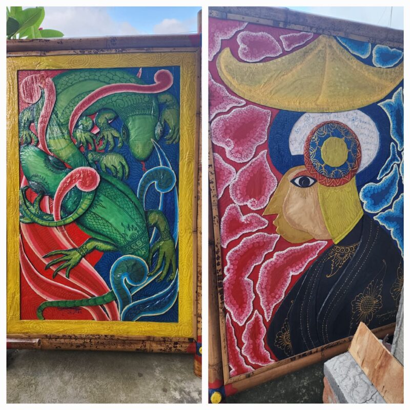 Keteguhan I Nyoman Sandiya pada abstrak dekoratif menjadi sikap yang menarik untuk dicermati (Foto: aks / ceraken.id)