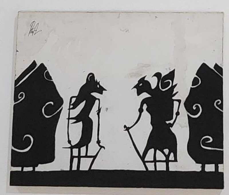 Ilustrasi karya lukis Siswa/Siswi Kelas XII SMAN 1 Lembar, Kab. Lombok Barat