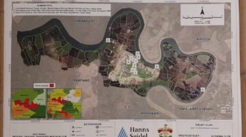 Peta delta Lakkang. Warga Lakkang perlu menulis sejarah kampungnya sendiri (Foto: ist/ceraken.id)