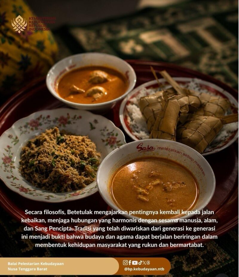 Betetulak tidak hanya relevan bagi masyarakat masa lalu, tetapi juga memiliki makna penting bagi kehidupan masyarakat masa kini (foto: bp.kebudayaan.ntb / ceraken.id)