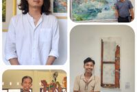 Mr. Red (kiri atas). Lalu Syaukani (kanan atas), Muzhart (kanan bawah), dan I Nyoman Sandiya (kiri bawah). Ekosistem bekerja: tidak lahir dari satu bangunan, melainkan dari kesadaran yang perlahan tumbuh menjadi kebudayaan (foto: aks / ceraken.id)