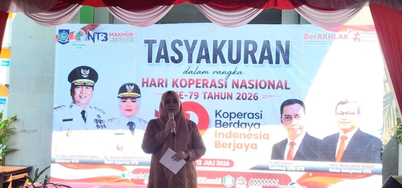 Wakil Gubernur NTB, Hj. Indah Dhamayanti Putri mengingatkan bahwa kondisi koperasi di NTB belum sepenuhnya ideal (foto: aks / ceraken.id)