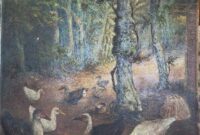 "Bebek Angsa" karya I Gusti Bagus Kebon, 85 x 95cm, cat minyak, 1997 (foto: aks / ceraken.id)